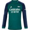 adidas 2023-2024 Arsenal Long Sleeve Third Shirt - Green - male - Size: Medium 38-40\" Chest