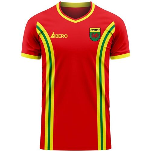 Libero Sportswear Wales 2023-2024 Home Concept Football Kit (Libero) - Red - male - Size: LB 6-7yrs (116-122cm)