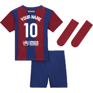 Nike 2023-2024 Barcelona Home Infant Baby Kit (Your Name) - Red - male - Size: 6/9 Months