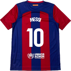 Nike 2023-2024 Barcelona Home Shirt (Kids) (Messi 10) - Red - male - Size: XLB 32-35\" Chest (81.5/88.5cm)