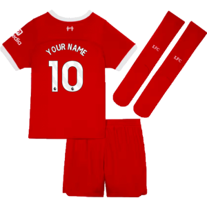 Nike 2023-2024 Liverpool Home Little Boys Mini Kit (Your Name) - Red - male - Size: XLB 7-8yrs (122-128cm)