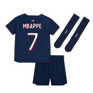 Nike 2023-2024 PSG Home Mini-Kit (Mbappe 7) - Navy - male - Size: MB 5-6yrs (110-116cm)