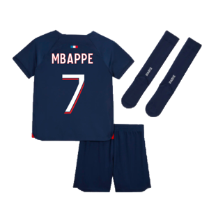 Nike 2023-2024 PSG Home Mini-Kit (Mbappe 7) - Navy - male - Size: XSB 3/4yrs (98-104cm)