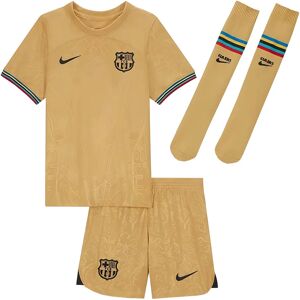 Nike 2022-2023 Barcelona Little Boys Away Kit - Gold - male - Size: SB 4/5yrs (104-110cm) Nike 2022-2023 Barcelona Little Boys Away Kit - Gold - male - Size: SB 4/5yrs (104-110cm)