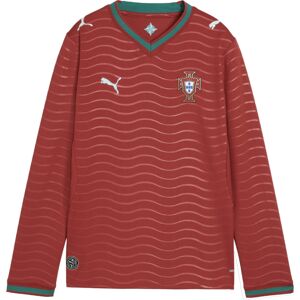 Puma 2026-2027 Portugal Long Sleeve Home Shirt (Kids) - Red - male - Size: 11/12 Years - 30-32\" Chest Puma 2026-2027 Portugal Long Sleeve Home Shirt (Kids) - Red - male - Size: 11/12 Years - 30-32\" Chest