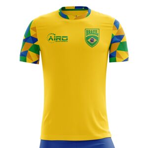 Airo Sportswear 2023-2024 Brazil Home Concept Football Shirt (Kids) - Yellow - male - Size: XLB 32-35\