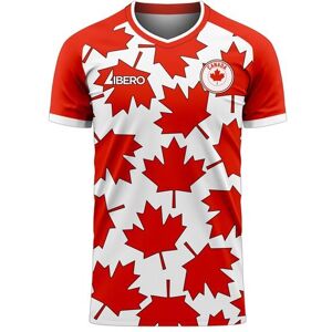 Libero Sportswear Canada 2023-2024 Home Concept Football Kit (Libero) - Kids - White - male - Size: XLB 32-35\