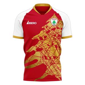 Libero Sportswear Lebanon 2023-2024 Home Concept Football Kit (Libero) - Kids - Red - male - Size: XLB 32-35\