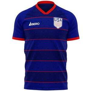 Libero Sportswear United States 2023-2024 Away Concept Football Kit (Libero) - Navy - male - Size: LB 6-7yrs (116-122cm)