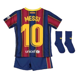 2020-2021 Barcelona Home Nike Baby Kit (MESSI 10) - Red - male - Size: 6/9 Months