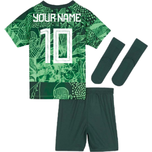 Nike 2022-2023 Nigeria Home Baby Kit (Your Name) - Green - male - Size: 6/9 Months