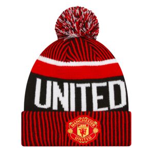 New Era Manchester United Red Bobble Knit Beanie Hat - Red - male - Size: One Size