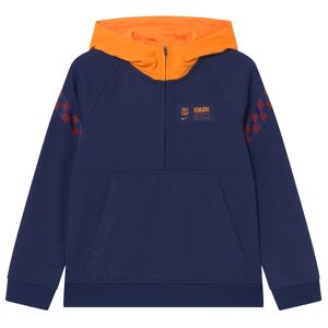 Nike 2021-2022 Barcelona Travel Fleece Hoodie (Blue Void) - Navy - male - Size: Large 42-44\" Chest (104-112cm)