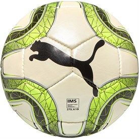 Puma Mens Final 4 Club Football Puma White/Lemon Tonic/Puma Black