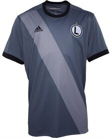 adidas Mens Legia Warsaw Away Jersey Onix/Black/Grey