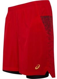 Asics Mens 2 In 1 7 Inch Running Shorts Mp Classic Red Asics Mens 2 In 1 7 Inch Running Shorts Mp Classic Red