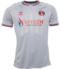 Hummel Mens CAFC Charlton Athletic 20-21 Away Jersey Grey/Black Hummel Mens CAFC Charlton Athletic 20-21 Away Jersey Grey/Black