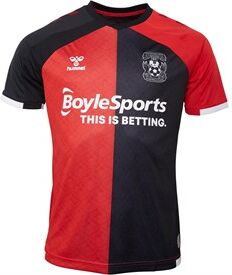Hummel Mens CCFC Coventry City 20-21 Away Jersey Black/Red Hummel Mens CCFC Coventry City 20-21 Away Jersey Black/Red