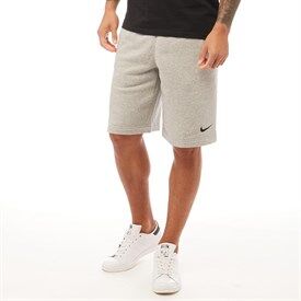 Nike Mens Club 19 Fleece Shorts Dark Grey Heather Nike Mens Club 19 Fleece Shorts Dark Grey Heather
