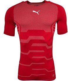 Puma Mens Evoknit Goalkeeper Top Chili Pepper/Puma White Puma Mens Evoknit Goalkeeper Top Chili Pepper/Puma White