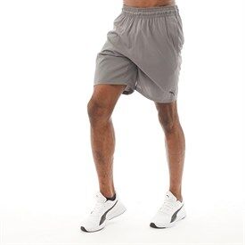 Puma Mens Ace Woven 9 Inch Shorts Castlerock Puma Mens Ace Woven 9 Inch Shorts Castlerock