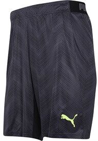 Puma Mens Ftblnxt Drycell Graphic Shorts Grey/Yellow Puma Mens Ftblnxt Drycell Graphic Shorts Grey/Yellow