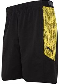 Puma Mens Ftblnxt Drycell Pro Shorts Black/Yellow Puma Mens Ftblnxt Drycell Pro Shorts Black/Yellow