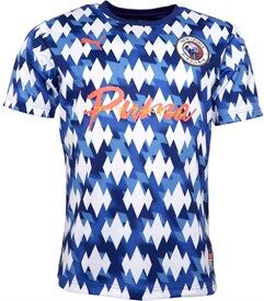 Puma Mens Showdown Football Jersey Blue/White Puma Mens Showdown Football Jersey Blue/White