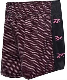 Reebok Junior Girls Contrast Shorts Shocking Pink Reebok Junior Girls Contrast Shorts Shocking Pink