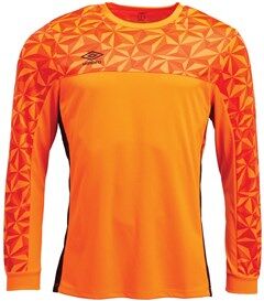 Umbro Mens Portero Goalkeeper Long Sleeve Football Jersey Shocking Orange/Black Umbro Mens Portero Goalkeeper Long Sleeve Football Jersey Shocking Orange/Black