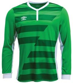 Umbro Mens Vision Tech Long Sleeve Football Jersey Emerald Umbro Mens Vision Tech Long Sleeve Football Jersey Emerald