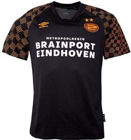 Umbro Mens PSV Eindhoven Away Football Jersey Black/Orange Umbro Mens PSV Eindhoven Away Football Jersey Black/Orange
