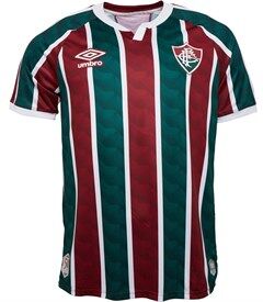 Umbro Mens Fluminense Home Jersey Wine/White/Green Umbro Mens Fluminense Home Jersey Wine/White/Green