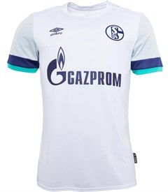 Umbro Mens S04 Schalke Away Jersey Brilliant White/Grey Dawn/Arcadia Umbro Mens S04 Schalke Away Jersey Brilliant White/Grey Dawn/Arcadia