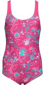 Speedo Girls Seasquad Placement One Piece Swimsuit Pink/Pink Speedo Girls Seasquad Placement One Piece Swimsuit Pink/Pink