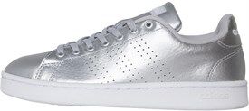 adidas Womens Advantage Trainers Metallic Silver/Footwear White/Grey Two adidas Womens Advantage Trainers Metallic Silver/Footwear White/Grey Two