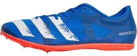 adidas Mens Distancestar Long Distance Running Spikes Glow Bloe/Core White/Solid Red