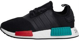 adidas Originals Junior NMD_R1 Shoes Core Black/Glory Green/Lush Red adidas Originals Junior NMD_R1 Shoes Core Black/Glory Green/Lush Red