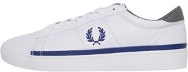 Fred Perry Mens Spencer Leather Trainers White Fred Perry Mens Spencer Leather Trainers White