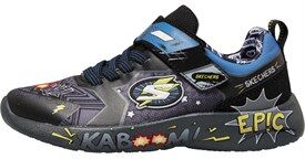 SKECHERS SPORT SKECHERS Boys SKECHERS Junior Dynamite - Defender Squad Charcoal/Black SKECHERS SPORT SKECHERS Boys SKECHERS Junior Dynamite - Defender Squad Charcoal/Black