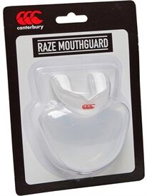 Canterbury Junior Boys Raze Mouthguard Clear/White Canterbury Junior Boys Raze Mouthguard Clear/White