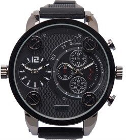 DFND London Mens Strap Dual Movement Watch x2 Independent Movements Black DFND London Mens Strap Dual Movement Watch x2 Independent Movements Black