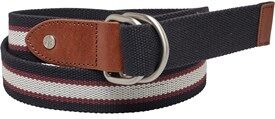 Fred Perry Mens Striped Webbing Reversible Belt Navy/Maroon/Ecru Fred Perry Mens Striped Webbing Reversible Belt Navy/Maroon/Ecru
