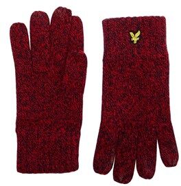 Scott Lyle And Scott Vintage Mens Mouline Gloves Grenadine Red/Dark Navy Scott Lyle And Scott Vintage Mens Mouline Gloves Grenadine Red/Dark Navy