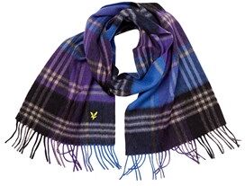 Scott Lyle And Scott Vintage Mens Tartan Scarf Lapis Blue Tartan Scott Lyle And Scott Vintage Mens Tartan Scarf Lapis Blue Tartan