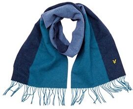 Scott Lyle And Scott Vintage Mens Colour Block Scarf Petrol Teal Scott Lyle And Scott Vintage Mens Colour Block Scarf Petrol Teal