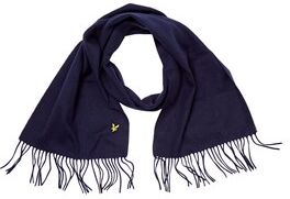 Scott Lyle And Scott Vintage Mens Plain Lambswool Scarf Dark Navy Scott Lyle And Scott Vintage Mens Plain Lambswool Scarf Dark Navy
