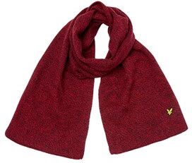 Scott Lyle And Scott Vintage Mens Mouline Scarf Grenadine Red/Dark Navy Scott Lyle And Scott Vintage Mens Mouline Scarf Grenadine Red/Dark Navy