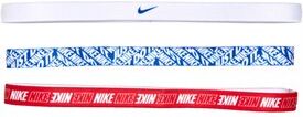 Nike Womens Printed Hairbands Assorted Three Pack Game Royal/White/University Red Nike Womens Printed Hairbands Assorted Three Pack Game Royal/White/University Red