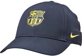 Nike Junior Boys FCB Barcelona L91 Cap Varsity Maize/Deep Royal Blue